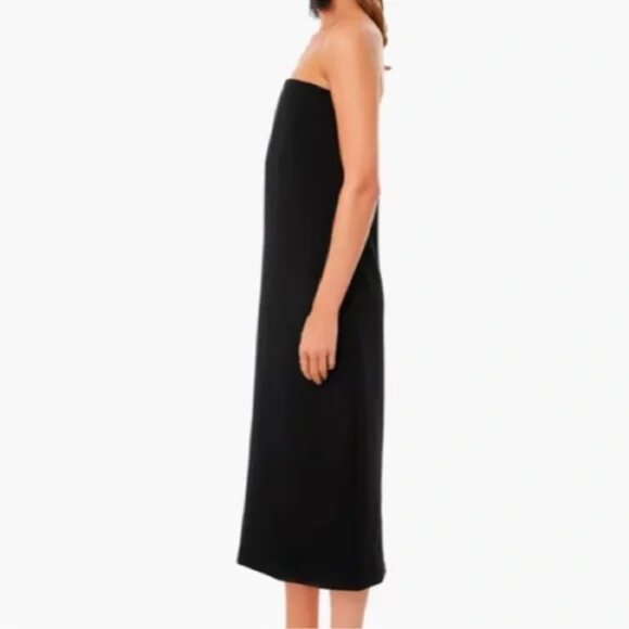NWT Tuckernuck Strapless Noir Crepe Marin Dress, Black, Size Medium - Picture 9 of 11